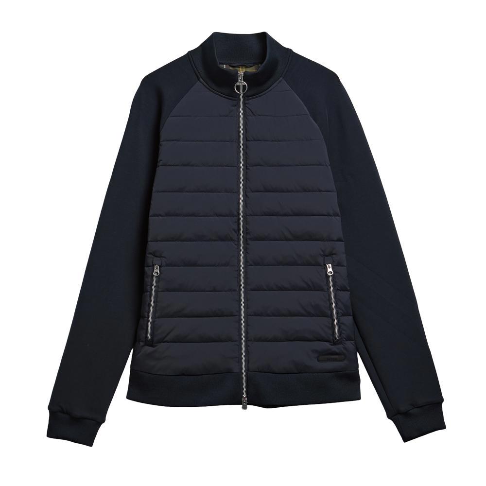 Barbour Thornton Quilted Zip Sweatshirt Navy